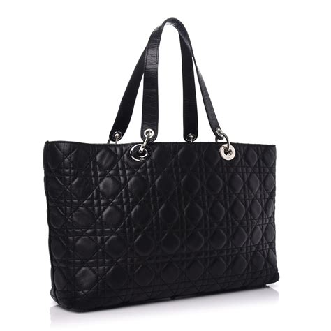 dior tote shopper|christian dior lambskin tote.